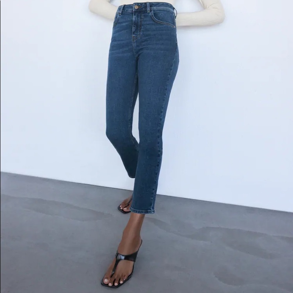NWT Zara High Rise Slim Jeans